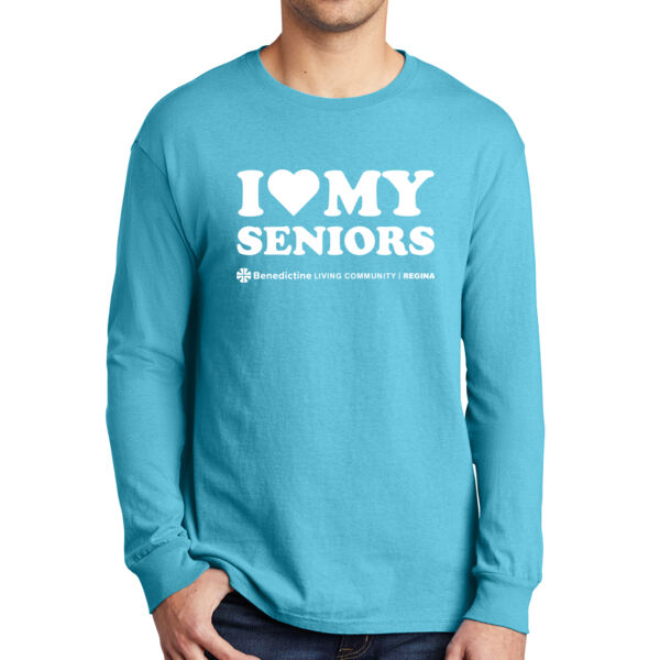 Port & Company Beach Wash Garment-Dyed Long Sleeve Tee - Printed Logo Thumbnail